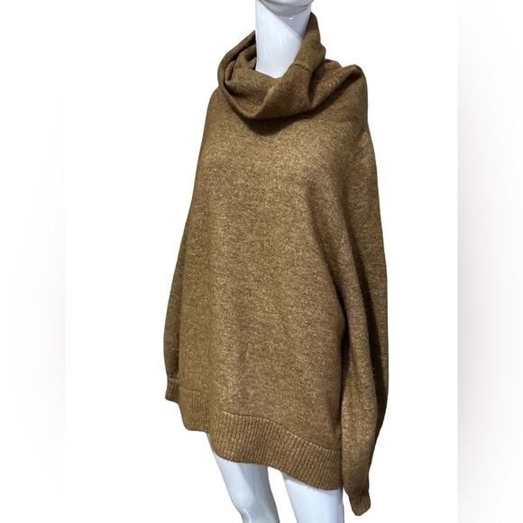 Aritzia Camel Cowl Neck Sweater - Picture 3 of 11